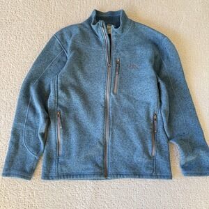 Stio Wilcox Fleece Jacket Men's M Abyss HTR Full‎ Zip Sweater $149